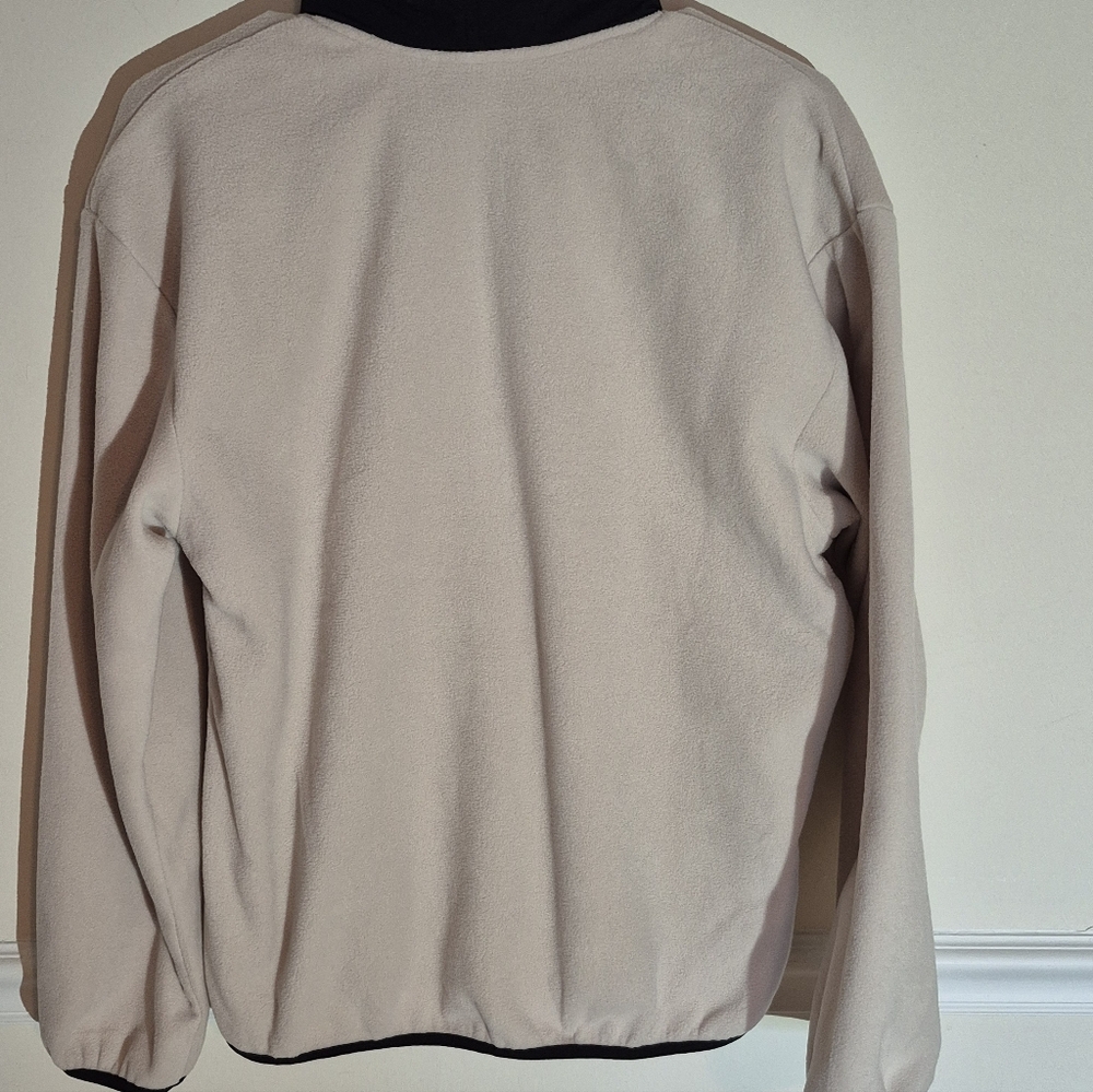 Columbia Womens Beige and Black Fleece 1/2 Zip Pullover - Picture 6 of 12